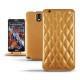 Custodia in pelle Samsung SM-N9000 Galaxy Note 3  - Or Maïa - Couture