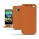 Custodia in pelle HTC One M8  - Marron ( Nappa - Pantone 1615C ) 