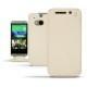 Custodia in pelle HTC One M8  - Beige ( Nappa - Pantone 7502C ) 