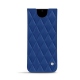 Capa em pele Samsung Galaxy S20 Ultra 5G - Bleu océan - Couture ( Nappa - Pantone 293C ) 
