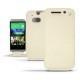 Custodia in pelle HTC One M8  - Ivoire ( Sleek P C12 - White ) 