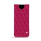 Samsung Galaxy S20 Ultra 5G leather pouch - Rose fluo - Couture