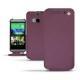 Custodia in pelle HTC One M8  - Lie de vin ( Pantone 5115C ) 