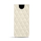 Pochette cuir Samsung Galaxy S20 Ultra 5G - Blanc escumo - Couture