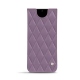 Samsung Galaxy S20+ 5G leather pouch - Lilas - Couture ( Nappa - Pantone 2645U ) 