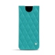 Samsung Galaxy S20+ 5G leather pouch - Bleu fluo - Couture