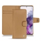 Capa em pele Samsung Galaxy S20 - Beige Veggie