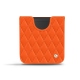Samsung Galaxy Z Flip leather pouch - Orange fluo - Couture