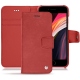 レザーケース Apple iPhone SE (2020) - Cerise vintage ( Pantone 185C ) 