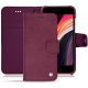 Capa em pele Apple iPhone SE (2020) - Prune vintage ( Pantone 512C ) 