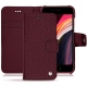 Housse cuir Apple iPhone SE (2020) - Lie de vin ( Pantone 5115C ) 