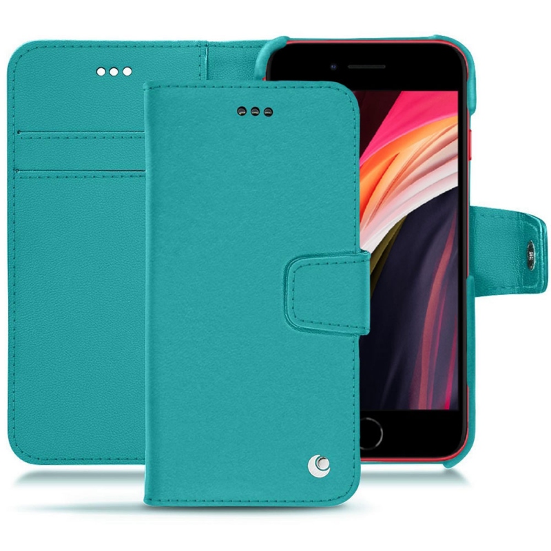 Lederschutzhülle Apple iPhone SE (2020) - Bleu fluo Lederschutzhülle Apple iPhone SE (2020) - Bleu fluo