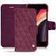 Custodia in pelle Apple iPhone SE (2020) - Prune vintage - Couture