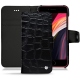Custodia in pelle Apple iPhone SE (2020) - Crocodile nero