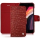 Housse cuir Apple iPhone SE (2020) - Autruche ciliegia
