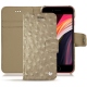 Housse cuir Apple iPhone SE (2020) - Autruche desert