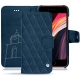 Housse cuir Apple iPhone SE (2020) - Blu mediterran - Couture