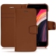 Apple iPhone SE (2020) leather case - Marron PU