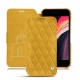 Custodia in pelle Apple iPhone SE (2020) - Jaune soulèu - Couture