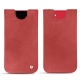 Pochette cuir Apple iPhone SE (2020) - Cerise vintage ( Pantone 185C ) 