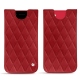 Funda de piel Apple iPhone SE (2020) - Rouge - Couture ( Nappa - Pantone 199C ) 