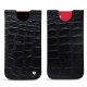 Apple iPhone SE (2020) leather pouch - Crocodile nero