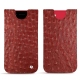 Pochette cuir Apple iPhone SE (2020) - Autruche ciliegia