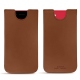 Apple iPhone SE (2020) leather pouch - Marron PU