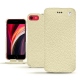 Housse cuir Apple iPhone SE (2020) - Ivoire ( Sleek P C12 - White ) 