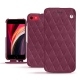 Capa em pele Apple iPhone SE (2020) - Prune vintage - Couture