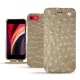 Custodia in pelle Apple iPhone SE (2020) - Autruche desert