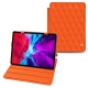 Apple iPad Pro 11" (2020) leather case - Orange fluo - Couture