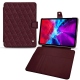 Housse cuir Apple iPad Pro 11" (2020) - Lie de vin - Couture ( Pantone 5115C ) 