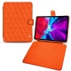 Apple iPad Pro 11" (2020) leather case - Orange fluo - Couture