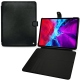 Lederschutzhülle Apple iPad Pro 12.9" (2020) - Dark vintage ( Roughtcut - Black#5256 ) 
