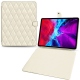 Capa em pele Apple iPad Pro 12.9" (2020) - Blanc - Couture ( Bologna - White ) 