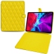 Apple iPad Pro 12.9" (2020) leather case - Jaune fluo - Couture