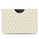 Lederschutzhülle Apple iPad Pro 12.9" (2020) - Blanc - Couture ( Bologna - White ) 