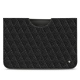 가죽 커버 Apple iPad Pro 12.9" (2020) - Ebène - Couture ( Sleek P C12 - Black ) 