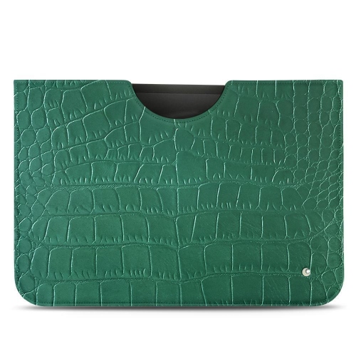 Apple iPad Pro 12.9" 태블릿용 프리미엄 슬리브Crocodile pino ( Pantone #173F35 ) 