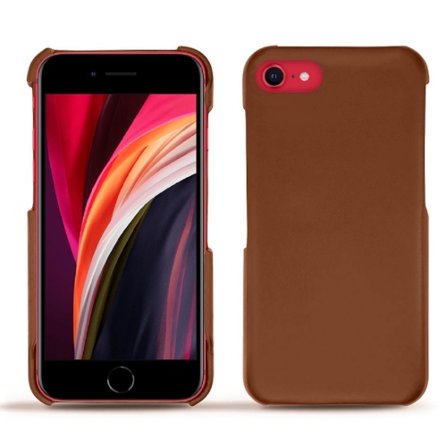 Le meilleur des coques en cuir pour Apple iPhone SE (2020/2022)Marron ( Nappa - Pantone #8B4720 ) 