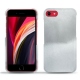 Coque cuir Apple iPhone SE (2020) - Platinium ( Pantone 877C ) 