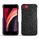 Lederschutzhülle Apple iPhone SE (2020) - Autruche nero
