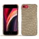 レザーケース Apple iPhone SE (2020) - Autruche desert