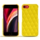Funda de piel Apple iPhone SE (2020) - Jaune fluo - Couture