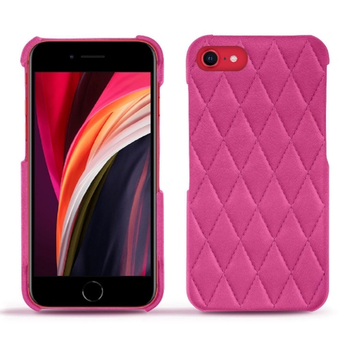 Die besten Lederhüllen für das Apple iPhone SE (2020/2022)Rose BB - Couture ( Pantone #DB599F )