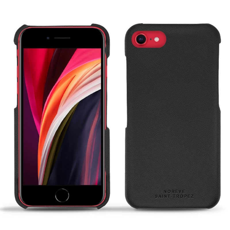 レザーケース Apple iPhone SE (2020) - Noir PU