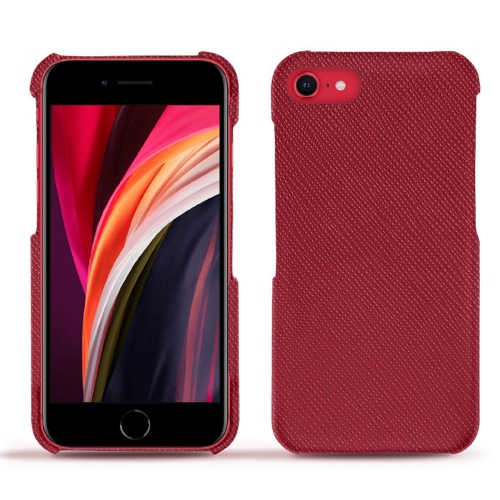 Die besten Lederhüllen für das Apple iPhone SE (2020/2022)Rouge passion ( Pantone #a6192e ) 