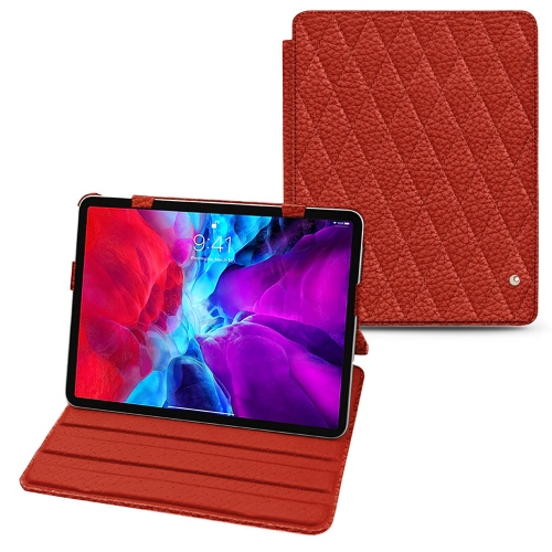Premium leather cases for iPad Pro 12.9'' 2020Papaye - Couture ( Pantone #b54317 ) 