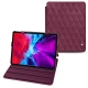 Housse cuir Apple iPad Pro 12.9" (2020) - Prune vintage - Couture